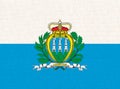 Flag of San Marino. San Marino flag illustration