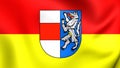 Flag of Sankt Poelten City, Austria. Royalty Free Stock Photo