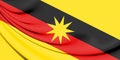 Flag of Sarawak, Malaysia.