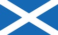 Flag of Scotland also known as St Andrews Cross or the Saltire