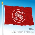 Flag with the Senate of the Republic symbol, Italy