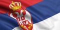 Flag Of Serbia Royalty Free Stock Photo