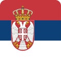 Flag Serbia illustration vector eps Royalty Free Stock Photo