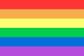 Flag of sexual diversity. Rainbow colors Royalty Free Stock Photo