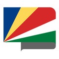 Flag horizontal shape, pointer for world map Royalty Free Stock Photo