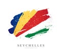 Flag of Seychelles. Vector illustration on a white background