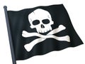 Flag skull and crossbones Royalty Free Stock Photo