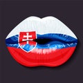 Flag of Slovakia Royalty Free Stock Photo
