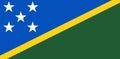 Flag of the Solomon Islands Royalty Free Stock Photo
