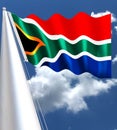 The flag of South Africa