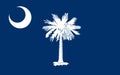 Flag of South Carolina, USA Royalty Free Stock Photo