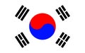 Flag of South Korea Royalty Free Stock Photo