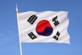 Flag of South Korea Royalty Free Stock Photo