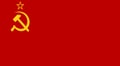 Glossy glass Flag of Soviet Union 1923-1955