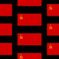 Flag of the Soviet Union seamless pattern Royalty Free Stock Photo