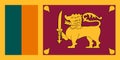 Flag of Sri Lanka. Democratic Socialist Republic of Sri Lanka