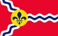 Flag Of St. Louis In Missouri, USA
