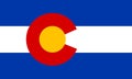 Flag of the state of Colorado. America. USA