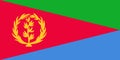 Flag of State of Eritrea in Africa