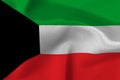 Flag of the state of Kuwait close-up