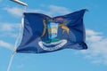 The flag of the state of Michigan Royalty Free Stock Photo