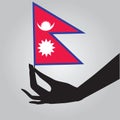 Flag of the state of Nepal