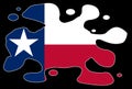 Texas State Flag Splash Grunge Royalty Free Stock Photo