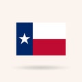 Flag of the state of Texas. USA. Royalty Free Stock Photo