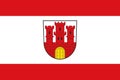 Flag of Steinheim in North Rhine-Westphalia, Germany Royalty Free Stock Photo