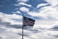 Flag at Strandarkirkja, Selvogur, Iceland