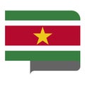 Flag horizontal shape, pointer for world map Royalty Free Stock Photo