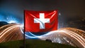 Flag of Switzerland Royalty Free Stock Photo