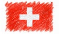 Flag of Switzerland Royalty Free Stock Photo