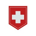 Flag of Switzerland. Vector. Accurate dimensions,