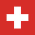 Flag of Switzerland vector illustration