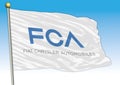 Flag symbol FCA industries, editorial