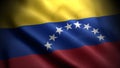 Close up waving flag of Venezuela. Flag symbols of Venezuela.