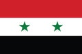 Flag of Syria vector illustration