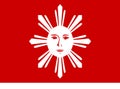 Glossy glass Flag of Tagalog people