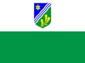 Glossy glass flag of Tartu County