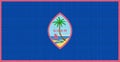 Flag of the territory of Guam on the texture