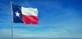 The flag of Texas state USA Royalty Free Stock Photo