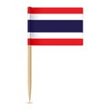 Flag of Thailand. Flag toothpick 10eps