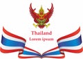Flag of Thailand. Kingdom of Thailand. Thailand national flag.