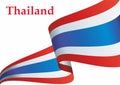 Flag of Thailand. Kingdom of Thailand. Thailand national flag.