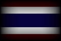 Flag of Thailand . mourning for king of thailand pass away . rest in peace . Royalty Free Stock Photo