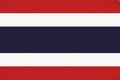 Flag of Thailand Wall. Royalty Free Stock Photo