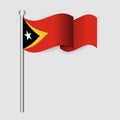 Flag of Timor-Leste ASEAN. Association of Southeast Asian Nations and International Trade Membership. background vector Royalty Free Stock Photo