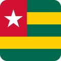 Flag Togo Africa illustration vector eps