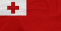 Flag of Tonga Flying in the Air 3 Royalty Free Stock Photo